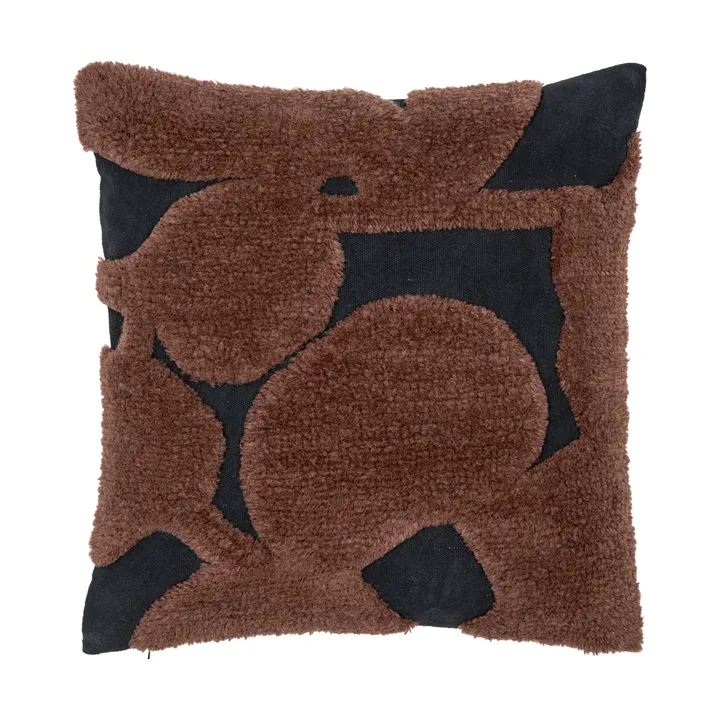 Cilla tufted pude - Black-dark chocolate 50x50 cm - Ferm Living