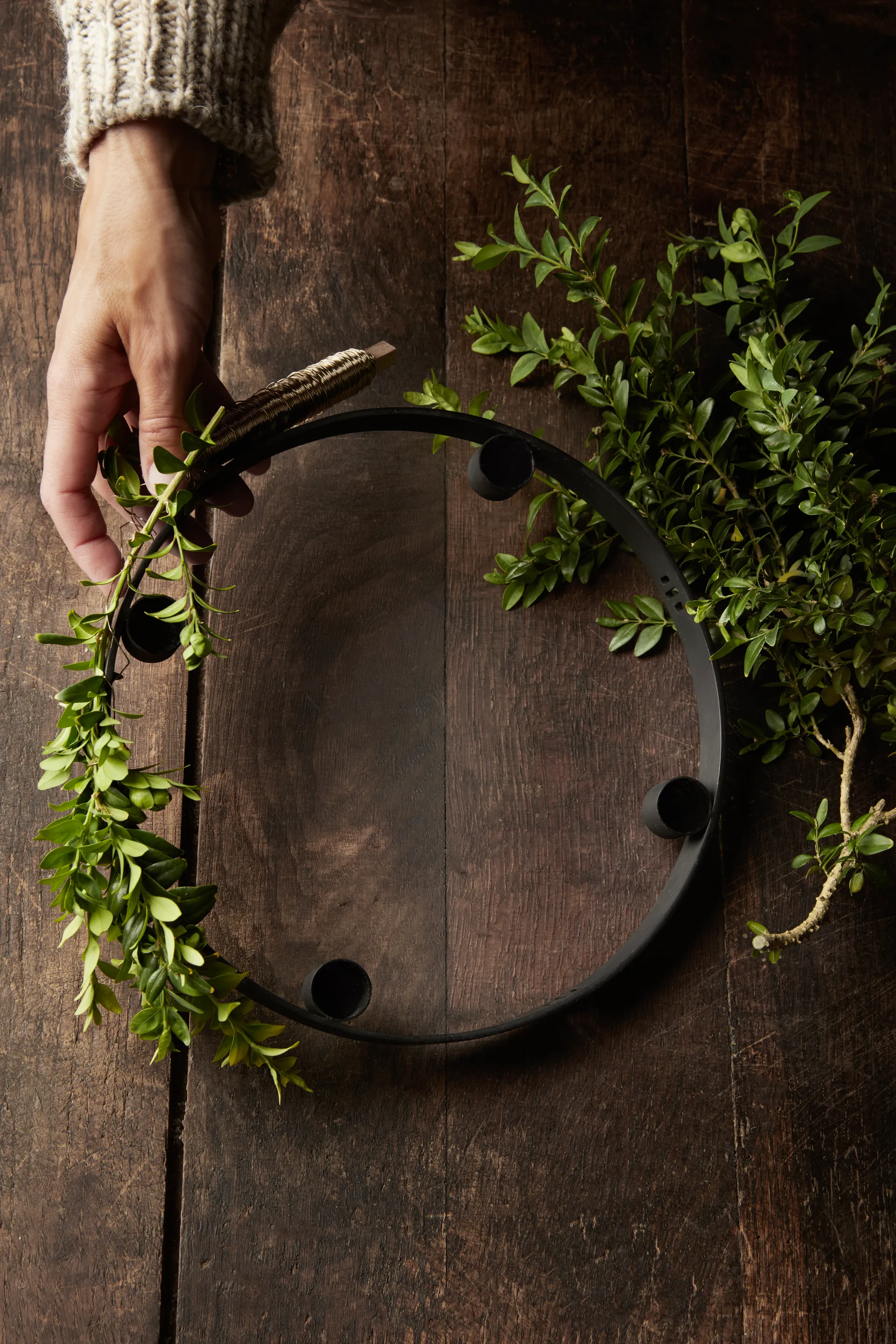 Circle sorte messingstager, stor (ophæng medfølger) Ferm Living