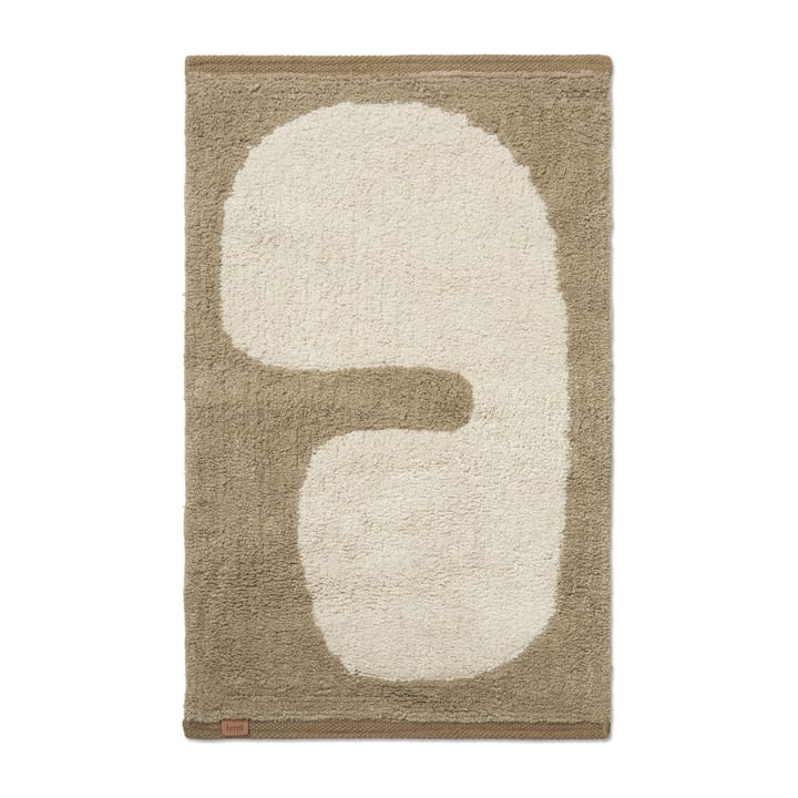 Clay bademåtte 50x70 cm - Dark taupe/Offwhite - ferm LIVING