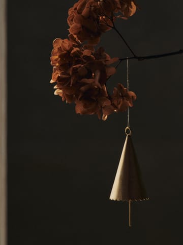 Cone bell dekorationsophæng 2-pak - Brass - Ferm Living