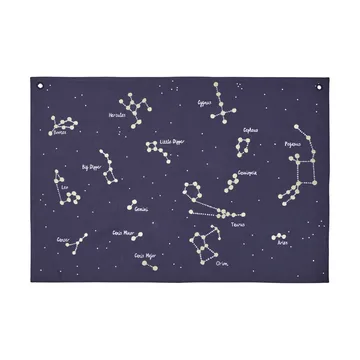 Constellation tekstilkort - Dark blue, 70x100 cm - Ferm Living