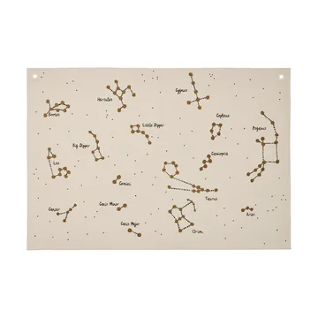 Constellation tekstilkort - Undyed, 70x100 cm - Ferm Living