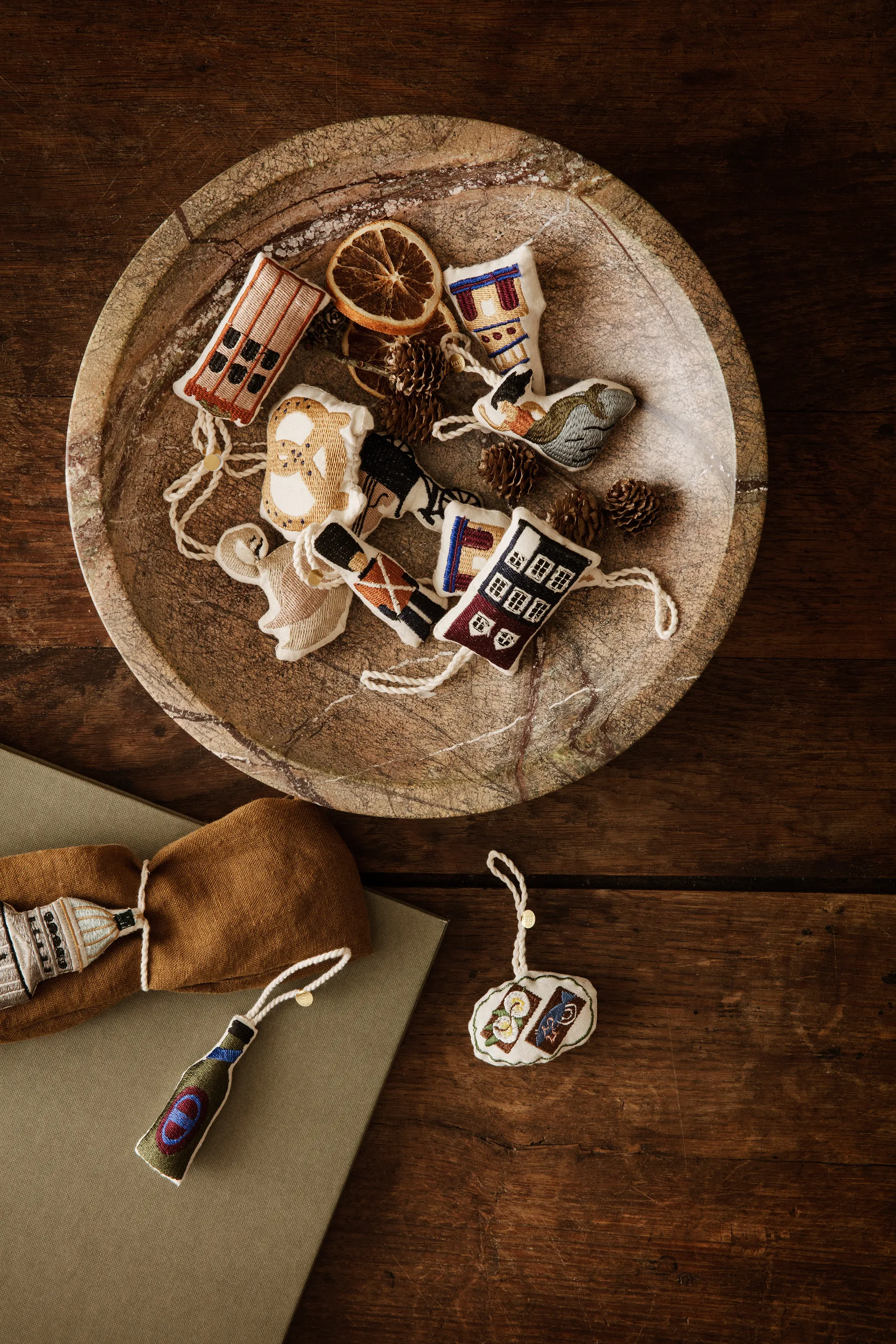 Copenhagen juletræspynt åben sandwich 7 cm, Multi Ferm Living