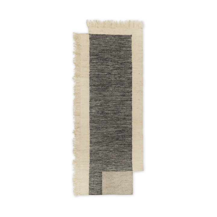 Counter entrétæppe - Charcoal/Offwhite, 80x200 cm - Ferm LIVING