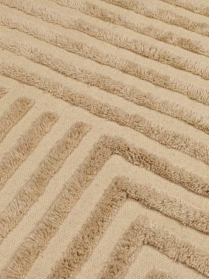 Crease uldtæppe 160x250 cm - Light Sand - ferm LIVING