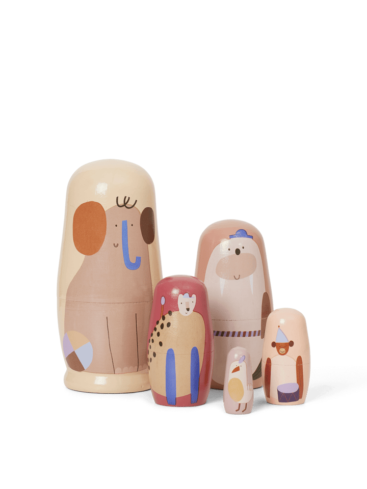 Critter dukker Ø6,4x14 cm - Multi - Ferm Living