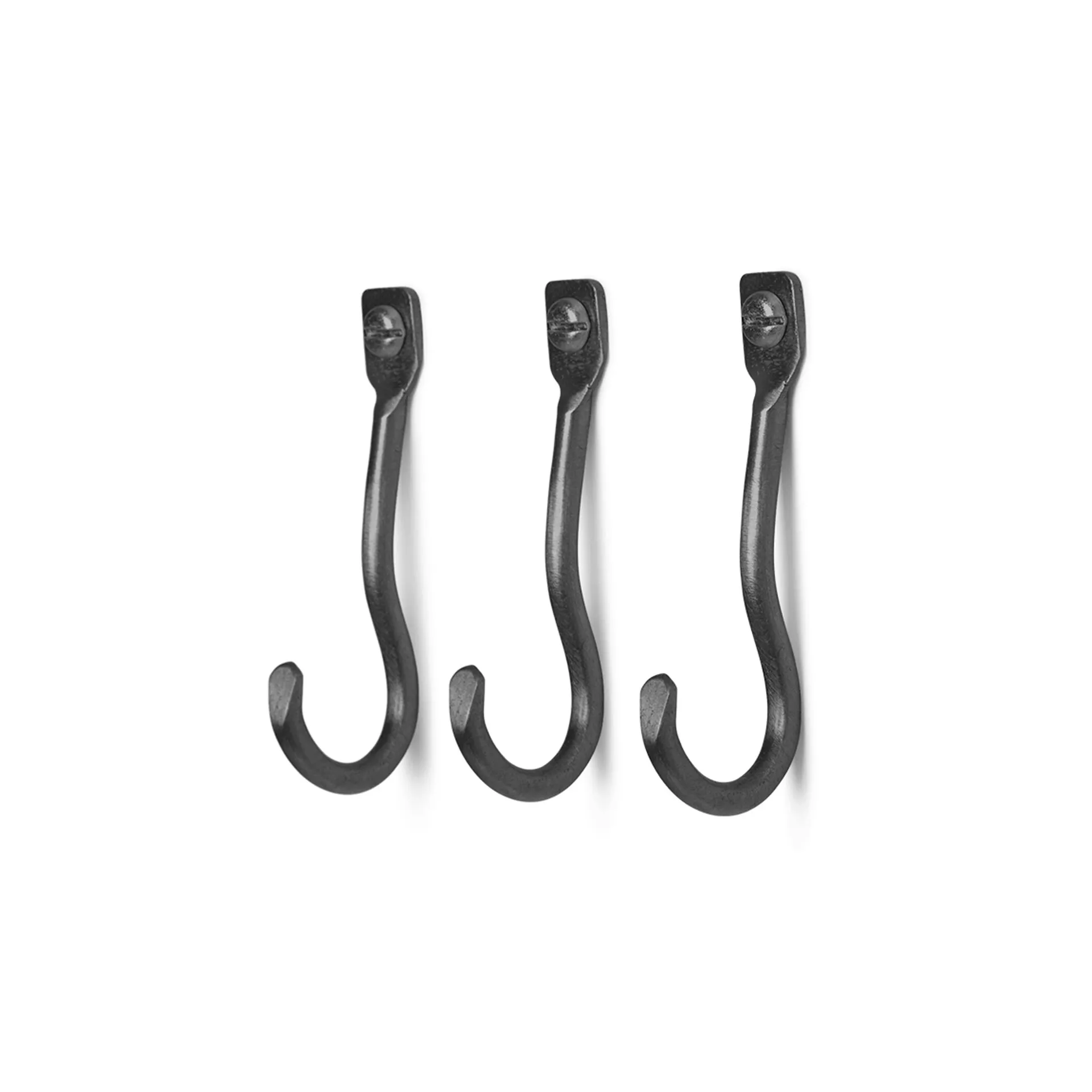 Curvature krog 3-pack, Sort messing Ferm Living