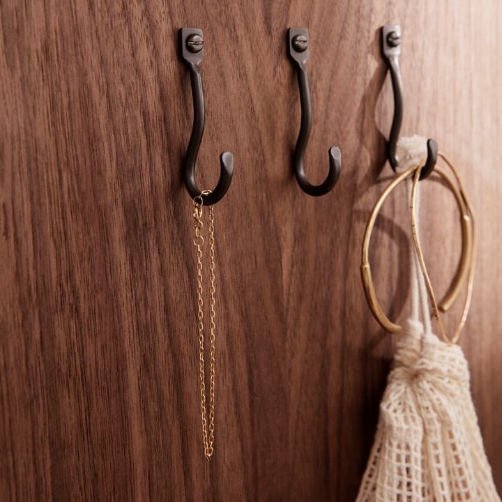 Curvature krog 3-pack, Sort messing Ferm Living