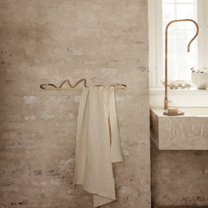 Curvature ophæng til viskestykke, Messing Ferm Living
