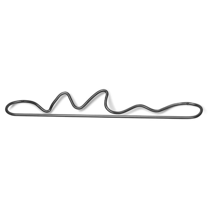 Curvature ophæng til viskestykke - Sort messing - Ferm Living