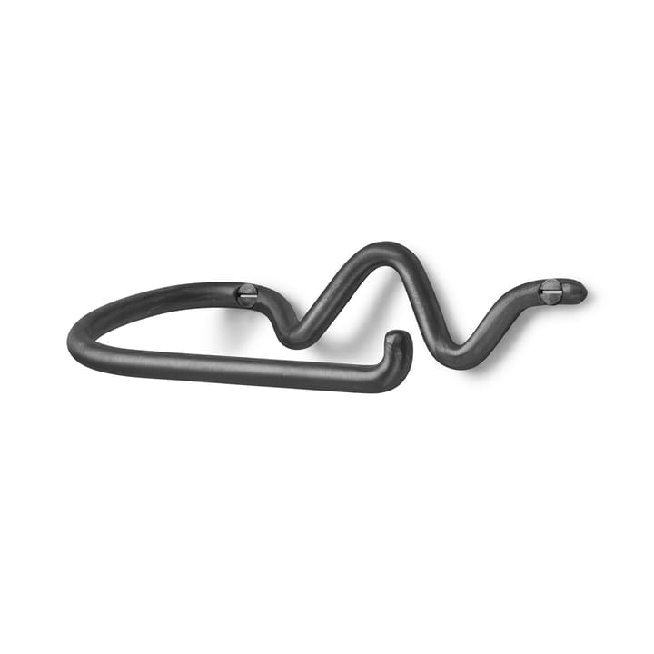 Curvature toiletrulleholder - Sort messing - Ferm Living