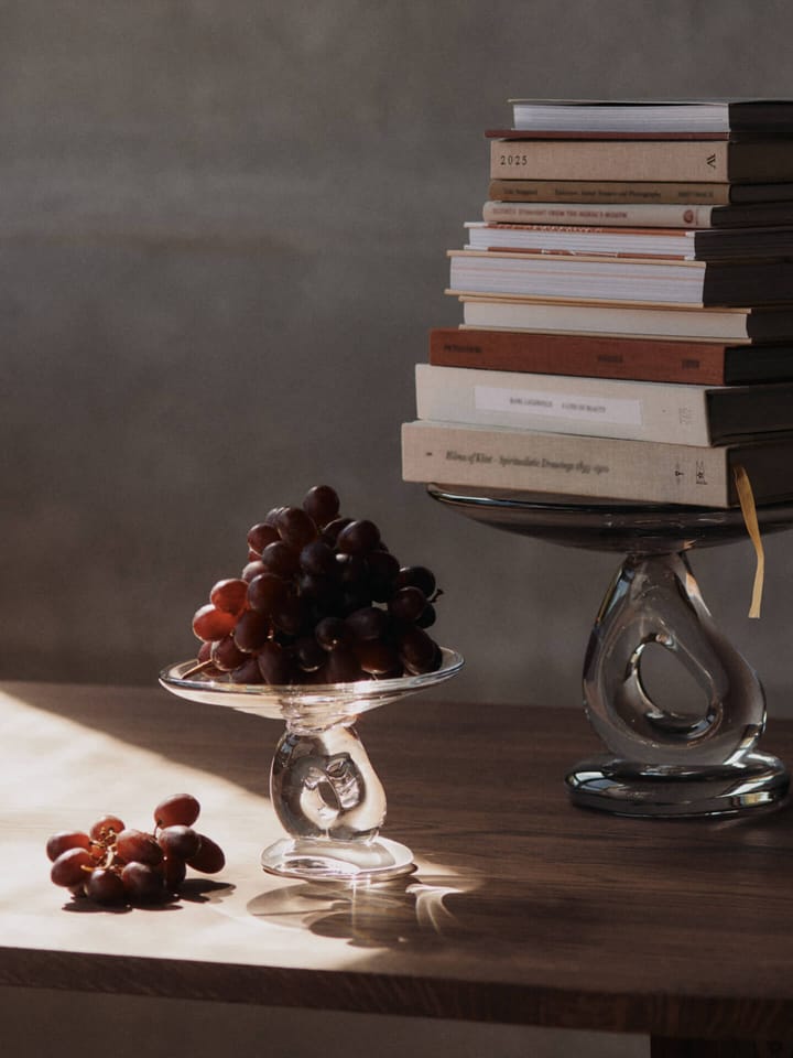 Damo glass centerpiece fad Ø21 cm, Clear Ferm Living