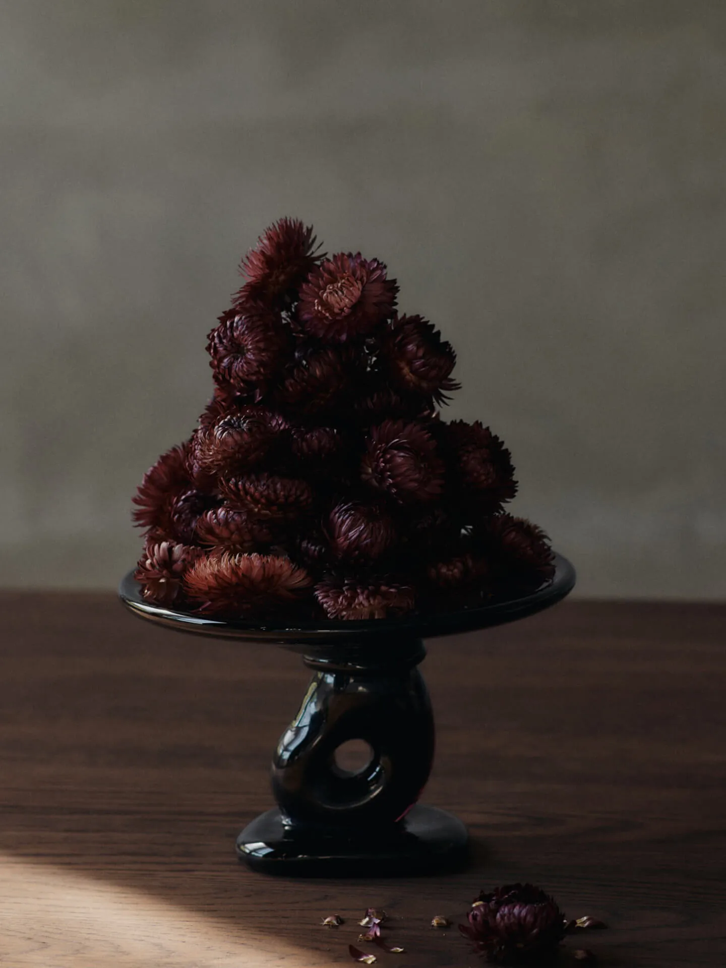 Damo glass centerpiece fad Ø21 cm, Dark Grape Ferm Living