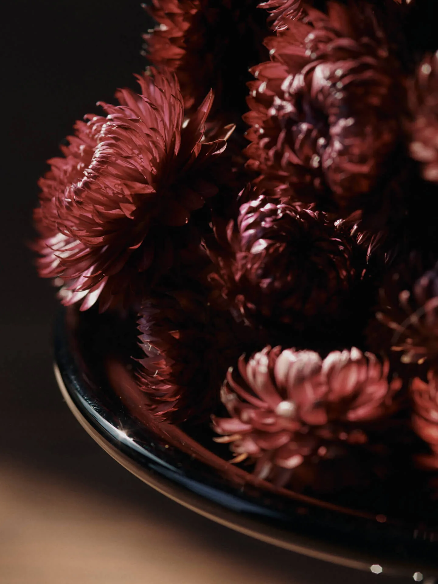 Damo glass centerpiece fad Ø21 cm, Dark Grape Ferm Living