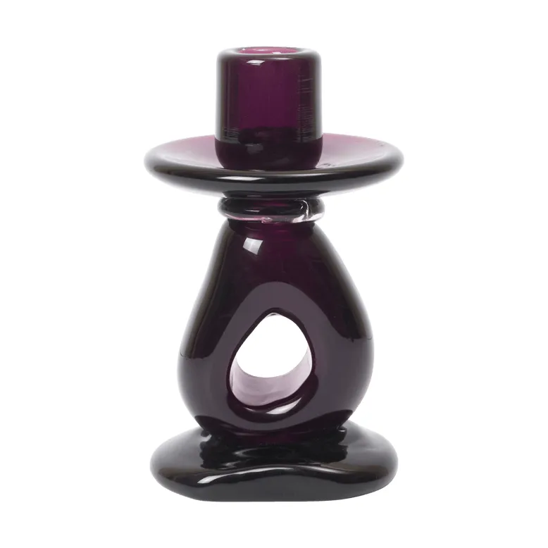 Damo lysestage 16 cm, Dark grape Ferm Living