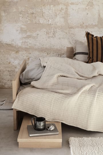 Daze sengetæppe 240x250 cm - Beige - Ferm Living