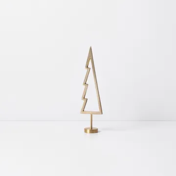 Dekoration træ messing - omrids - Ferm Living