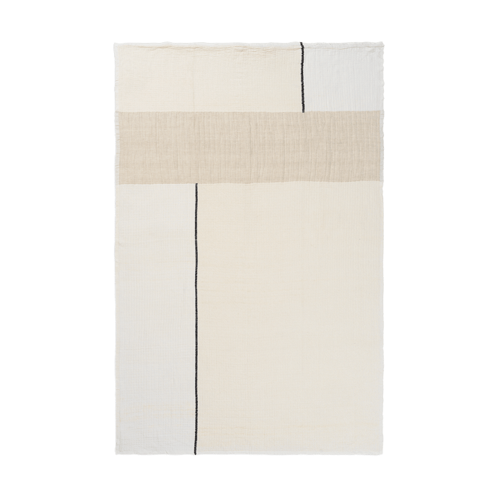 Dela tæppe 120x170 cm - Natural-Off-white - ferm LIVING