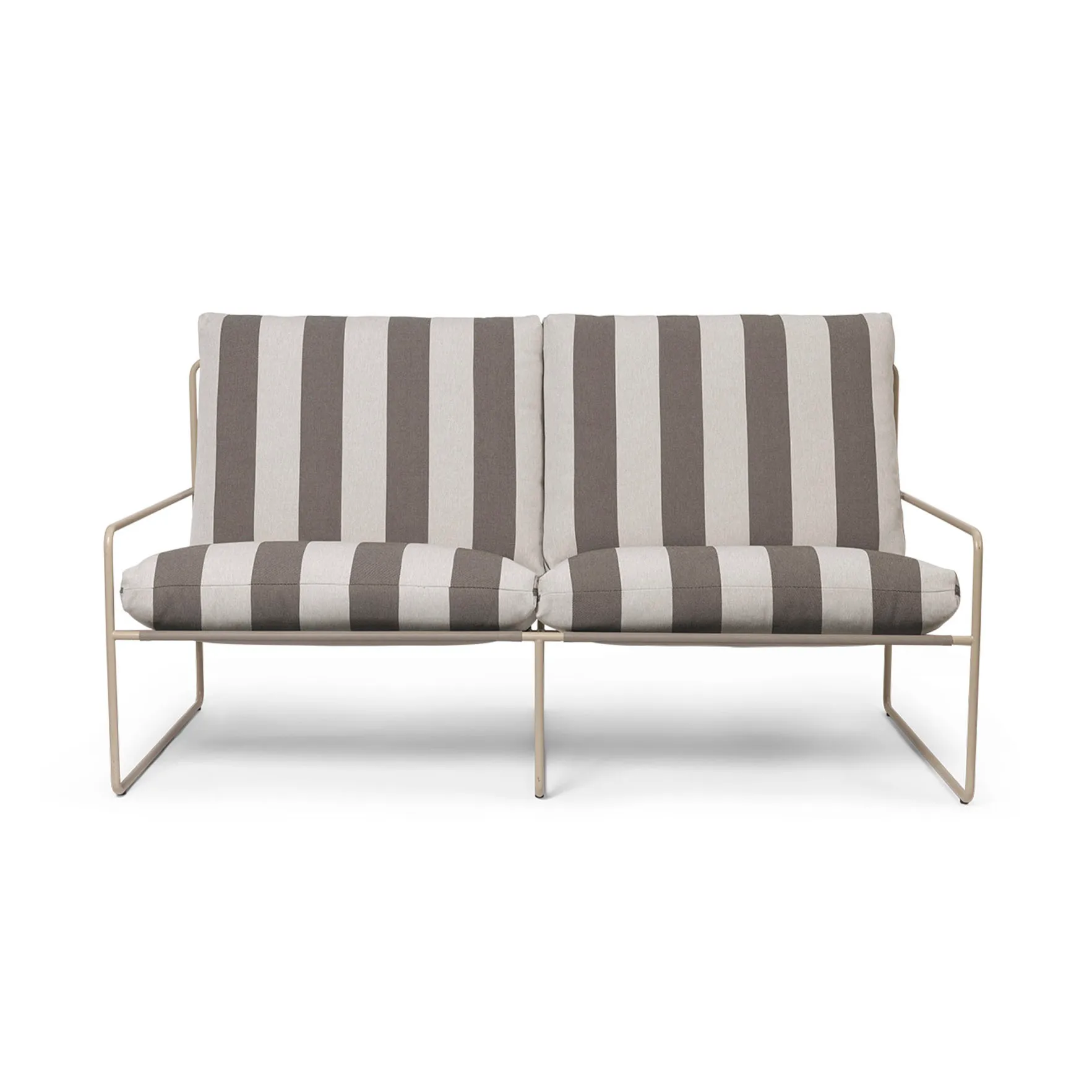Desert 2-pers. sofa, Cash stripe/Chocolate Ferm Living
