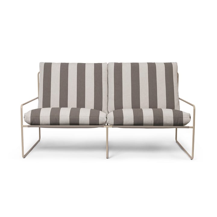 Desert 2-pers. sofa, Cash stripe/Chocolate Ferm Living