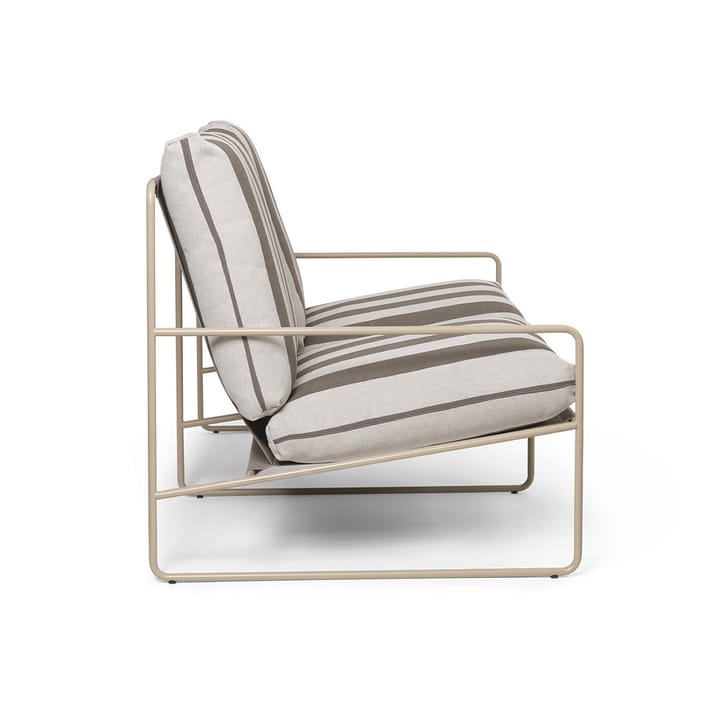 Desert 2-pers. sofa, Cash stripe/Chocolate Ferm Living