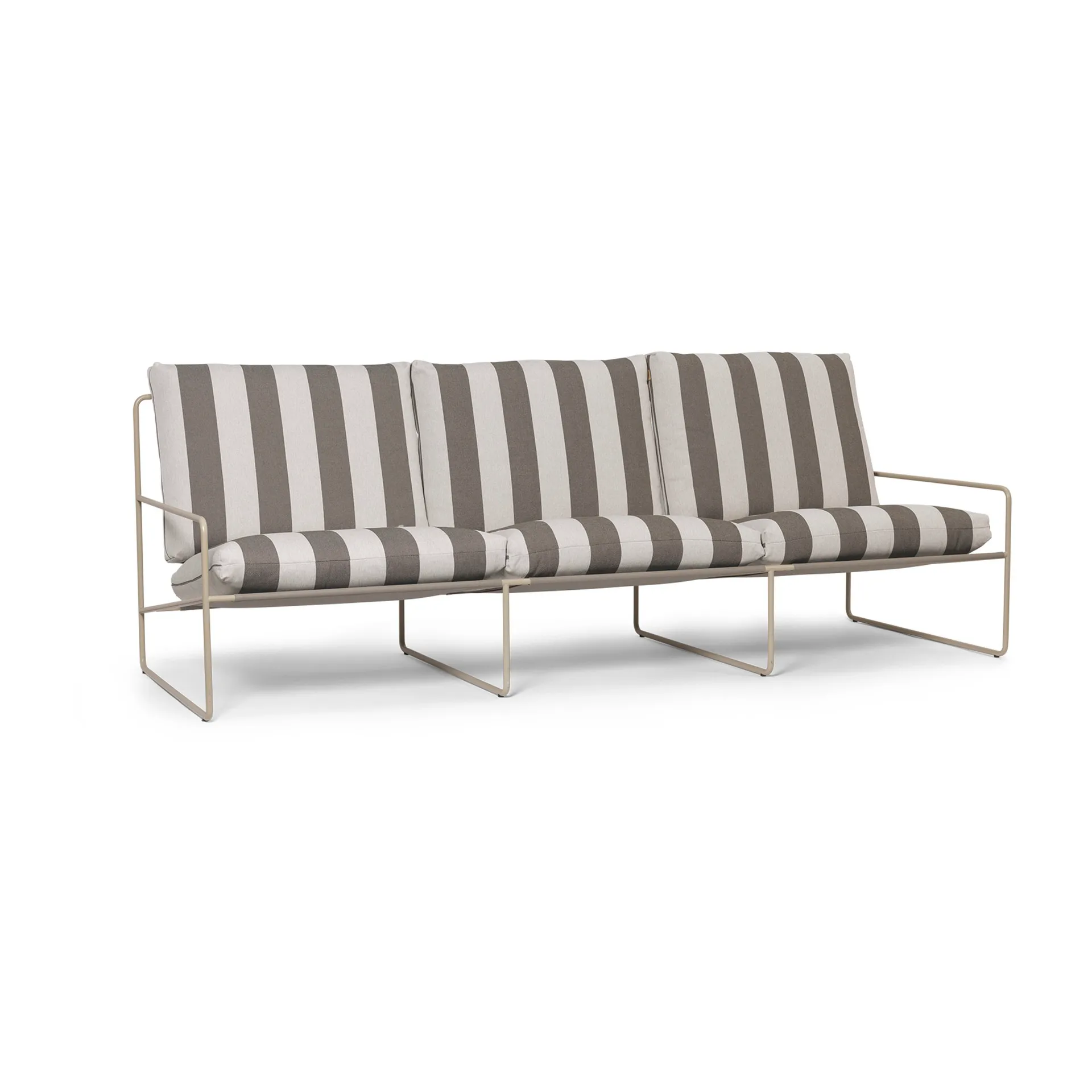 Desert 3-pers. sofa, Cash stripe/Chocolate Ferm Living