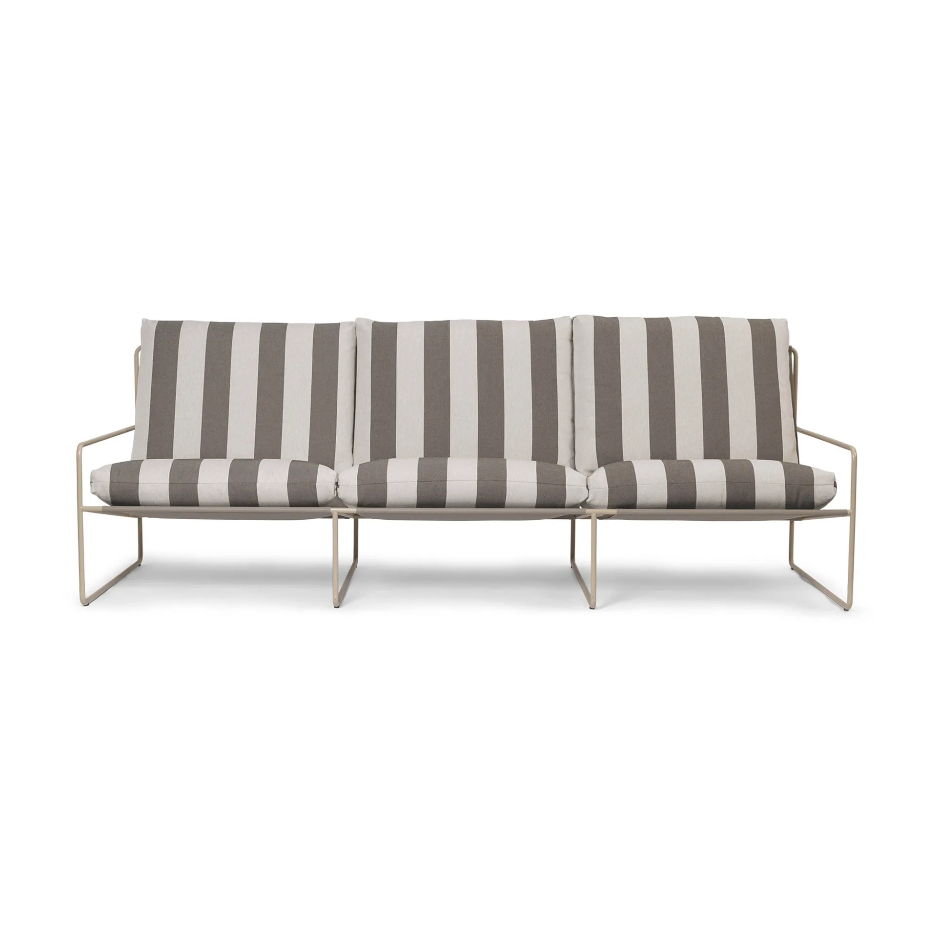 Desert 3-pers. sofa, Cash stripe/Chocolate Ferm Living