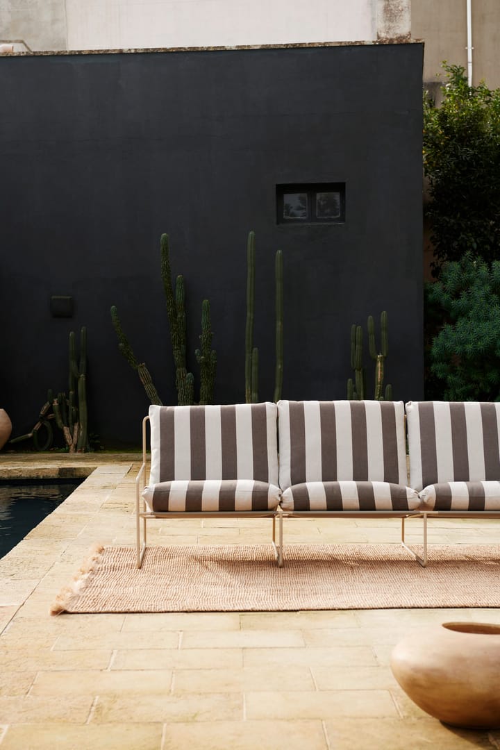 Desert 3-pers. sofa, Cash stripe/Chocolate Ferm Living