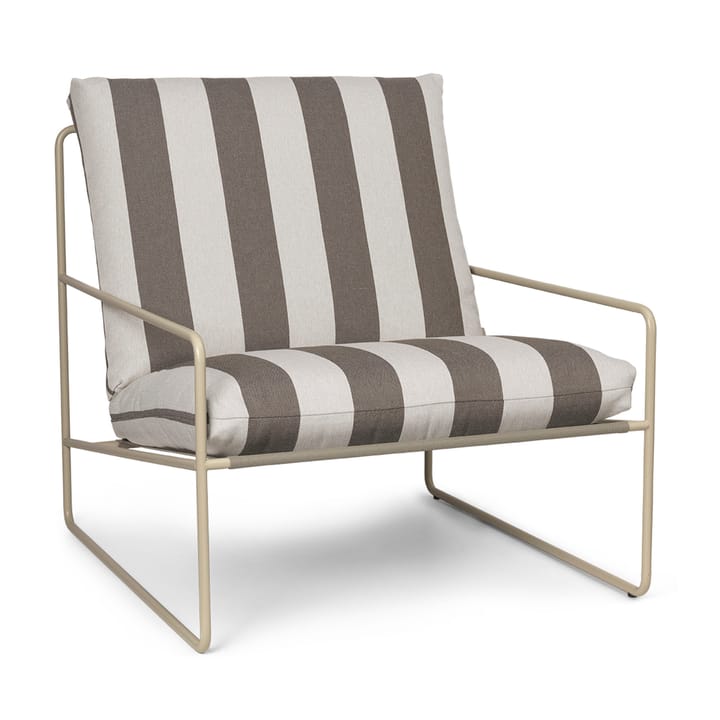 Desert lænestol - Cash stripe/Chocolate - Ferm Living