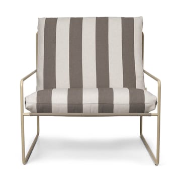 Desert lænestol - Cash stripe/Chocolate - Ferm Living