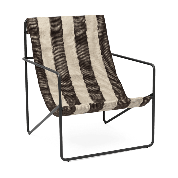 Desert loungelænestol - Black, off-white, chocolate - Ferm Living