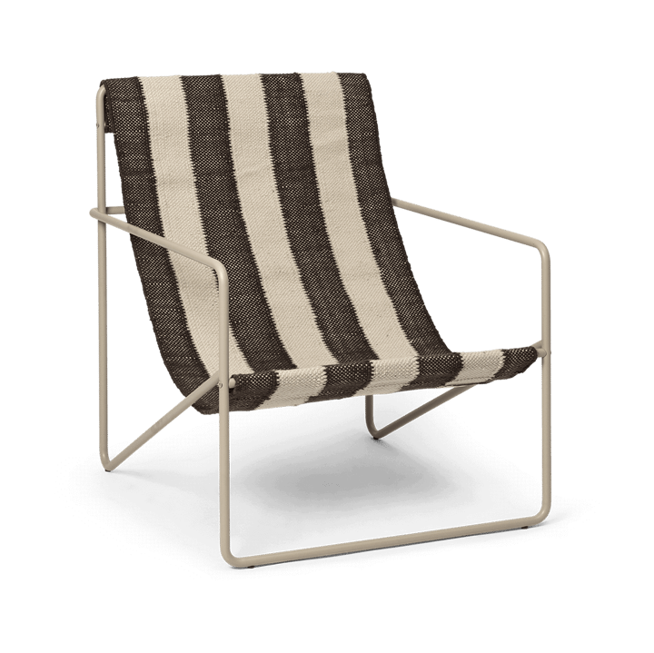 Desert loungelænestol - Cashmere, off-white, chocolate - Ferm Living