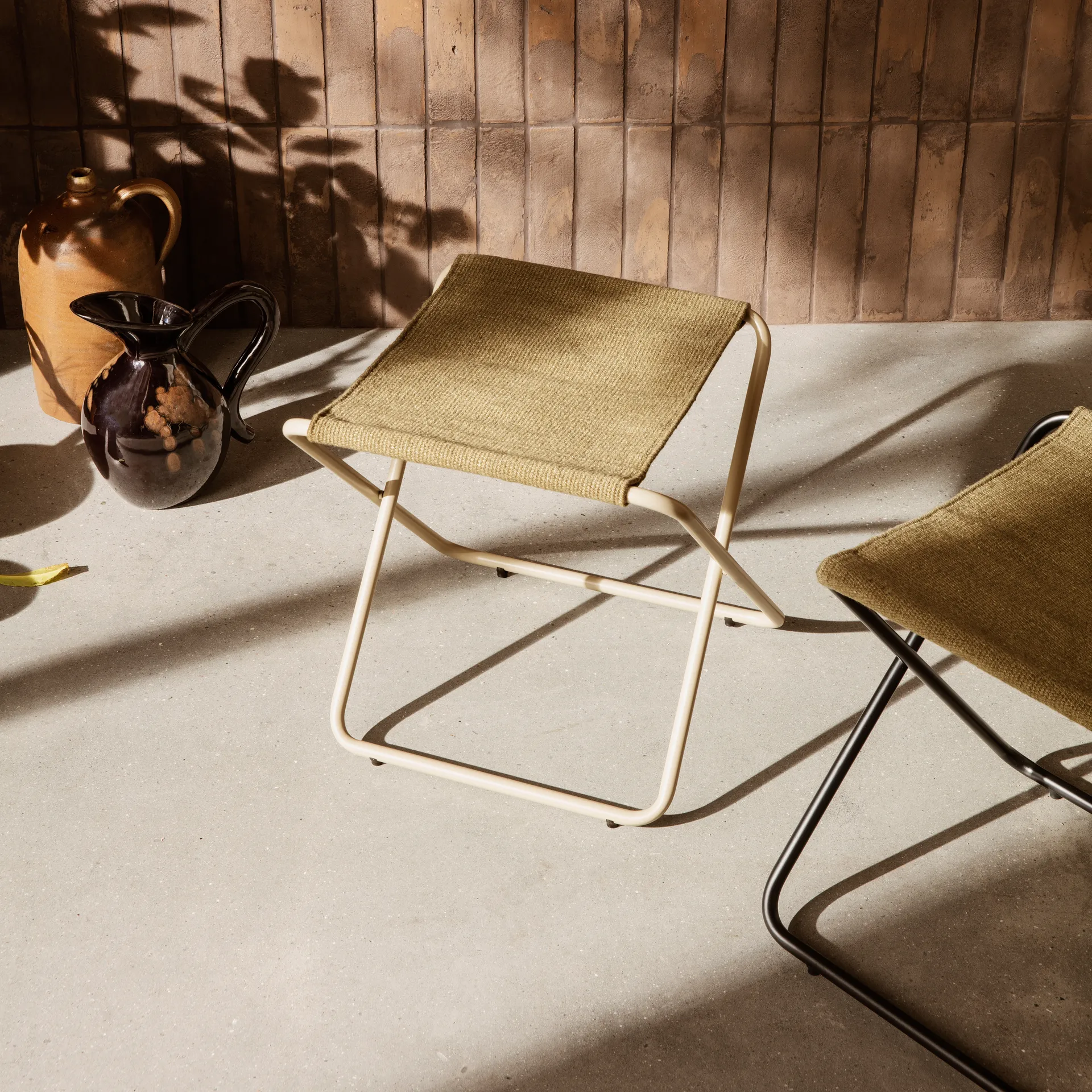 Desert skammel, Cashmere/Olive Ferm Living