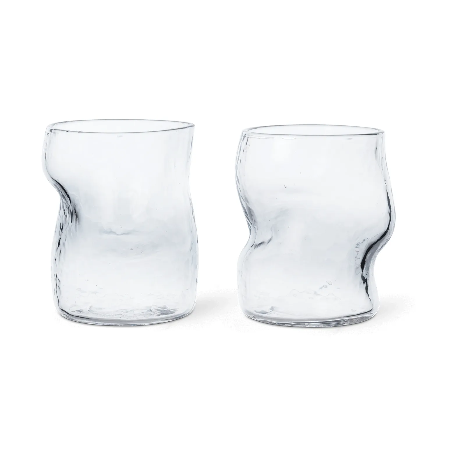 Dimple glas 27 cl 2-pak, Clear Ferm Living