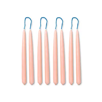 Dipped candles håndlavet lys 15 cm 8-pak  - Blush - Ferm Living