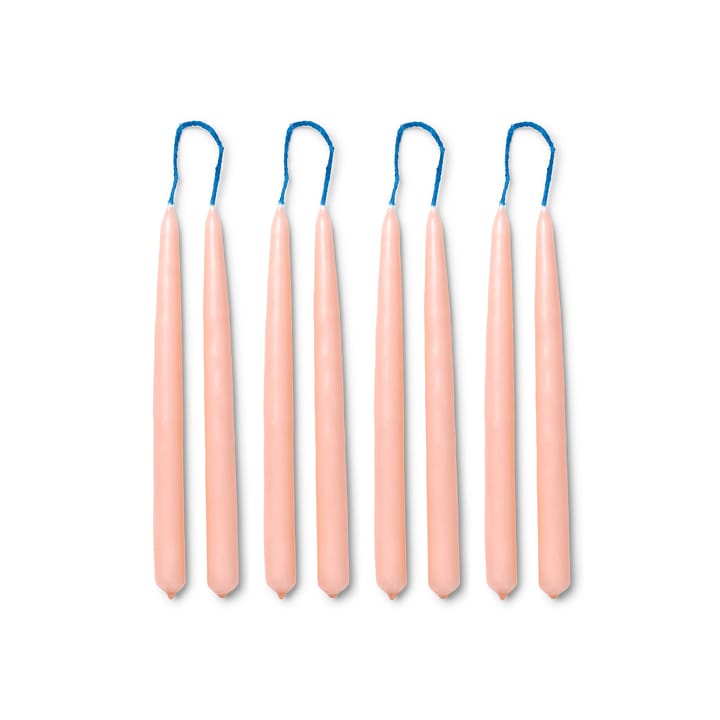 Dipped candles håndlavet lys 15 cm 8-pak  - Blush - Ferm LIVING