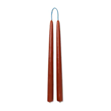 Dipped candles håndlavet lys 30 cm 2-pak  - Rust - Ferm Living