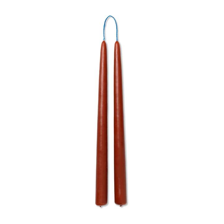 Dipped candles håndlavet lys 30 cm 2-pak  - Rust - ferm LIVING