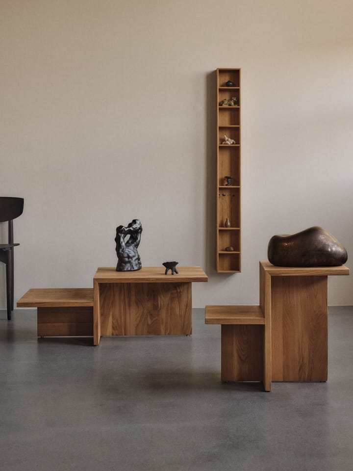 Distinct sidebord kalksten 59,5x35x50 cm, Natural oak Ferm Living