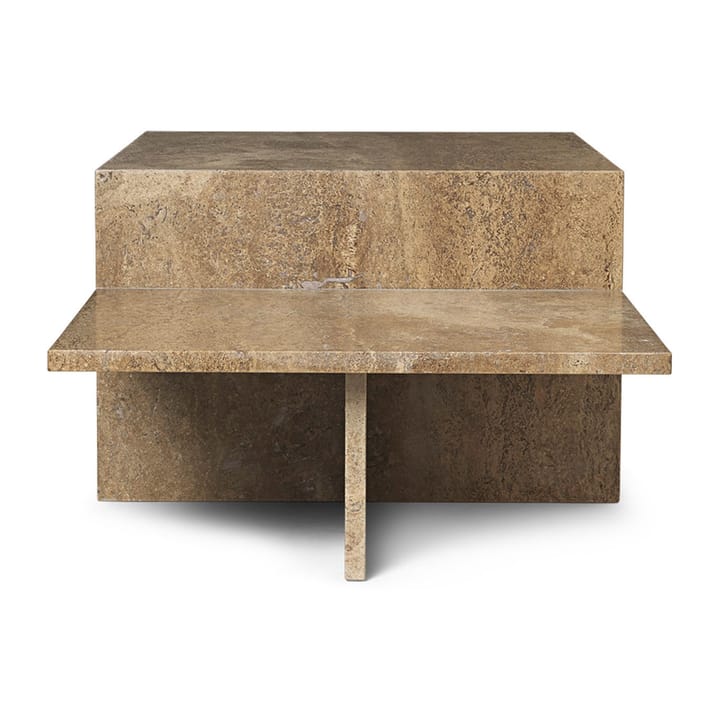 Distinct sofabord, Dark Brown Travertine Ferm Living