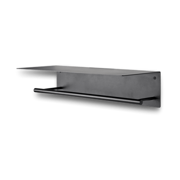 Dora håndklædeholder med hylde - Black - Ferm Living
