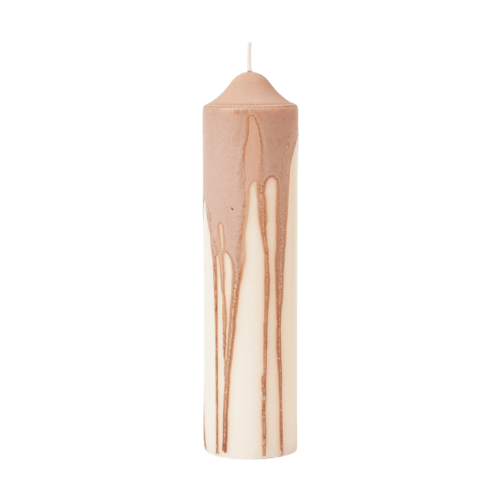 Dryp bloklys - Beige, 20 cm - Ferm Living