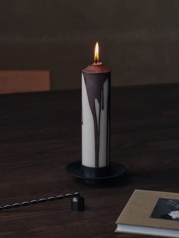 Dryp bloklys - Dark Chocolate, 20 cm - Ferm Living