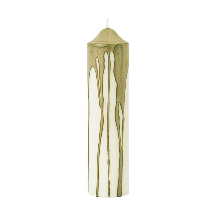 Dryp bloklys - Olive Green, 20 cm - Ferm Living