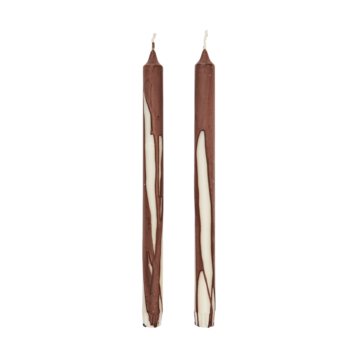 Dryp stearinlys 2-pak - Dark Chocolate - Ferm Living