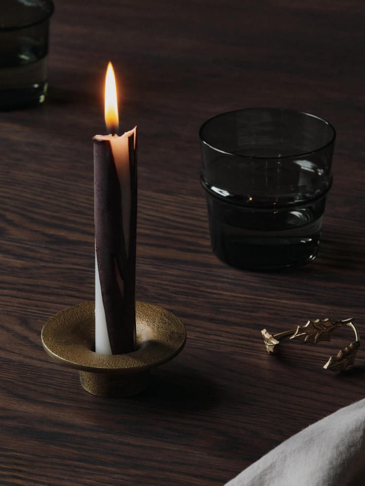 Dryp stearinlys 2-pak, Dark Chocolate Ferm Living