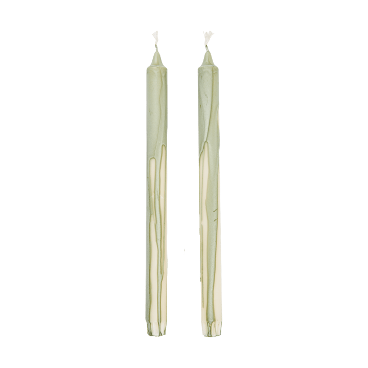 Dryp stearinlys 2-pak - Tea Green - Ferm Living