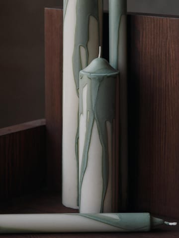 Dryp stearinlys 2-pak - Tea Green - Ferm Living