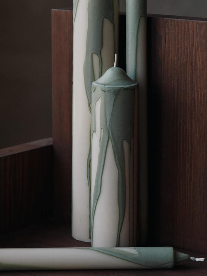 Dryp stearinlys 2-pak, Tea Green Ferm Living