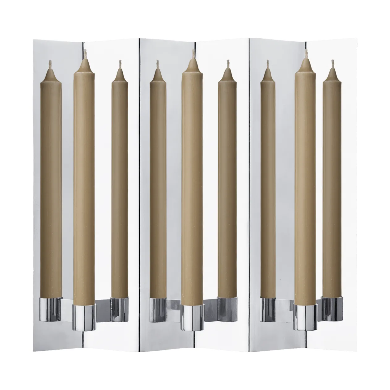 Eddy væglysestage, 3, Mirror polished Ferm Living